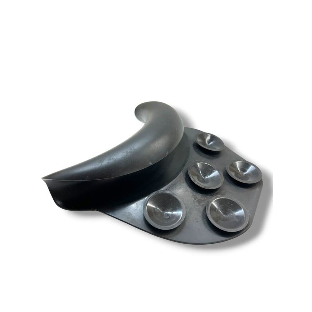 Salon Silicone Shampoo Bowl Neckrest with Secure Suction Cups in Black